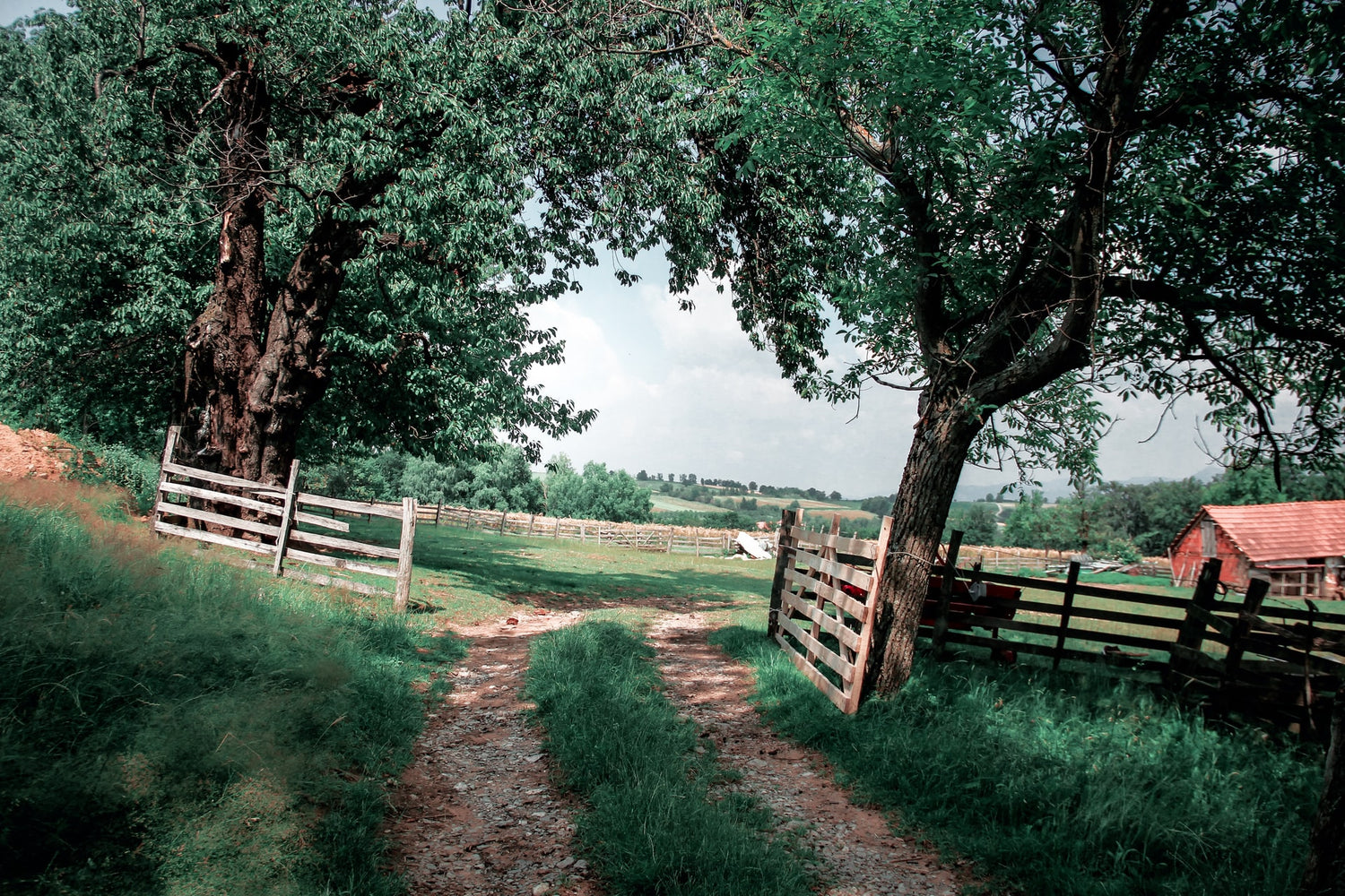 entrance to farm 